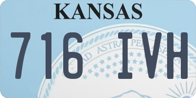 KS license plate 716IVH