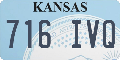 KS license plate 716IVQ