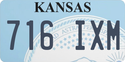 KS license plate 716IXM