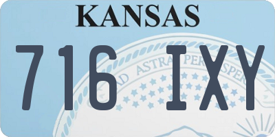 KS license plate 716IXY