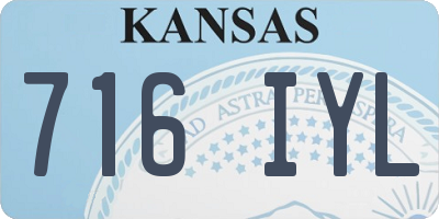 KS license plate 716IYL