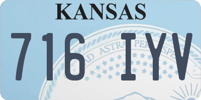 KS license plate 716IYV