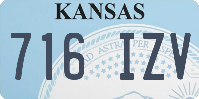 KS license plate 716IZV