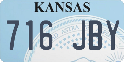 KS license plate 716JBY
