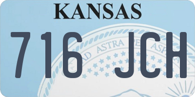 KS license plate 716JCH