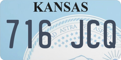 KS license plate 716JCQ