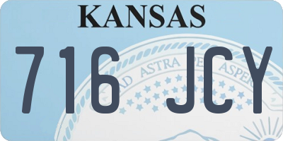 KS license plate 716JCY