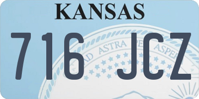 KS license plate 716JCZ