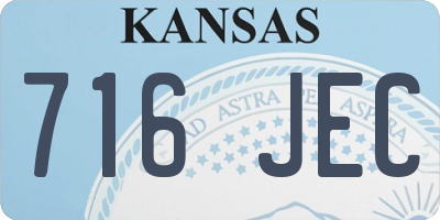 KS license plate 716JEC