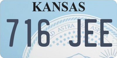 KS license plate 716JEE