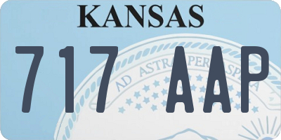 KS license plate 717AAP