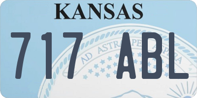 KS license plate 717ABL