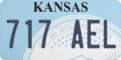 KS license plate 717AEL