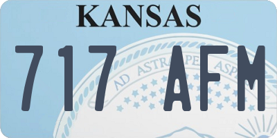 KS license plate 717AFM