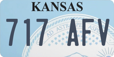 KS license plate 717AFV
