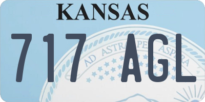 KS license plate 717AGL