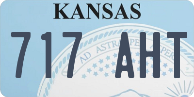 KS license plate 717AHT