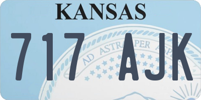 KS license plate 717AJK