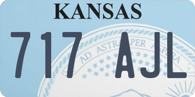 KS license plate 717AJL