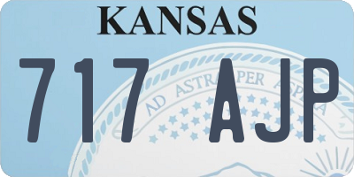 KS license plate 717AJP