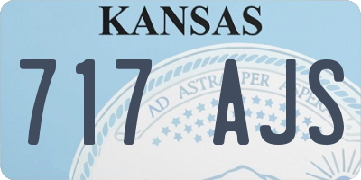 KS license plate 717AJS