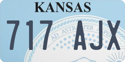 KS license plate 717AJX