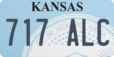 KS license plate 717ALC