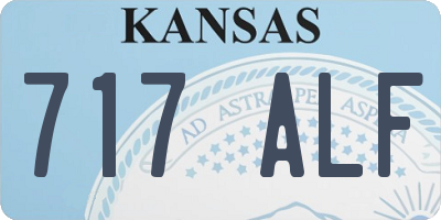 KS license plate 717ALF