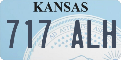 KS license plate 717ALH