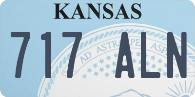 KS license plate 717ALN