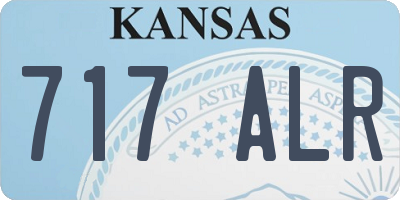 KS license plate 717ALR