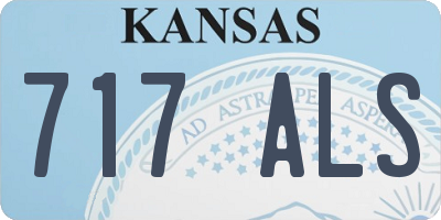 KS license plate 717ALS