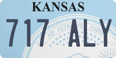 KS license plate 717ALY