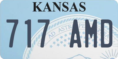 KS license plate 717AMD