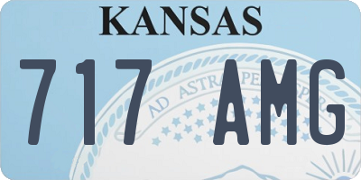 KS license plate 717AMG