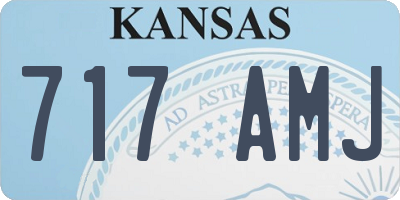 KS license plate 717AMJ