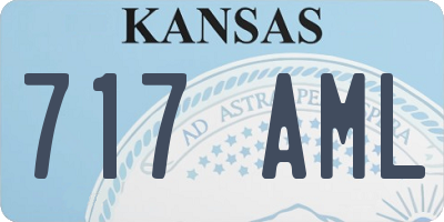 KS license plate 717AML
