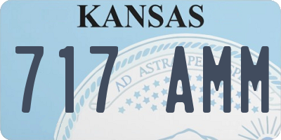 KS license plate 717AMM