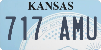 KS license plate 717AMU