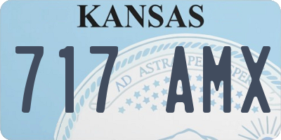 KS license plate 717AMX