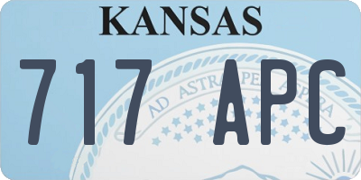 KS license plate 717APC