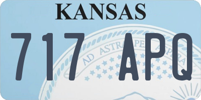 KS license plate 717APQ