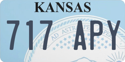 KS license plate 717APY