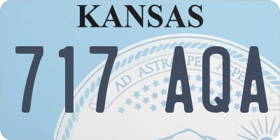 KS license plate 717AQA