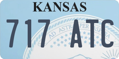 KS license plate 717ATC