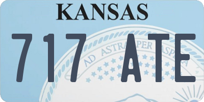 KS license plate 717ATE