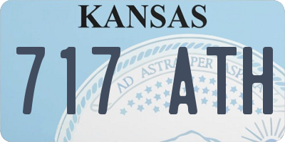 KS license plate 717ATH