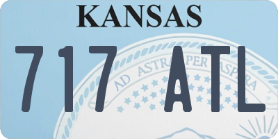 KS license plate 717ATL