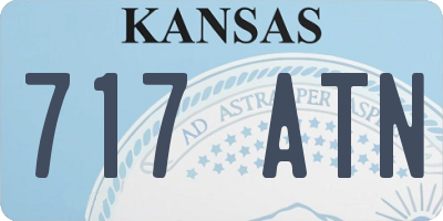 KS license plate 717ATN