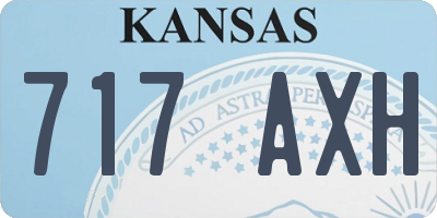 KS license plate 717AXH